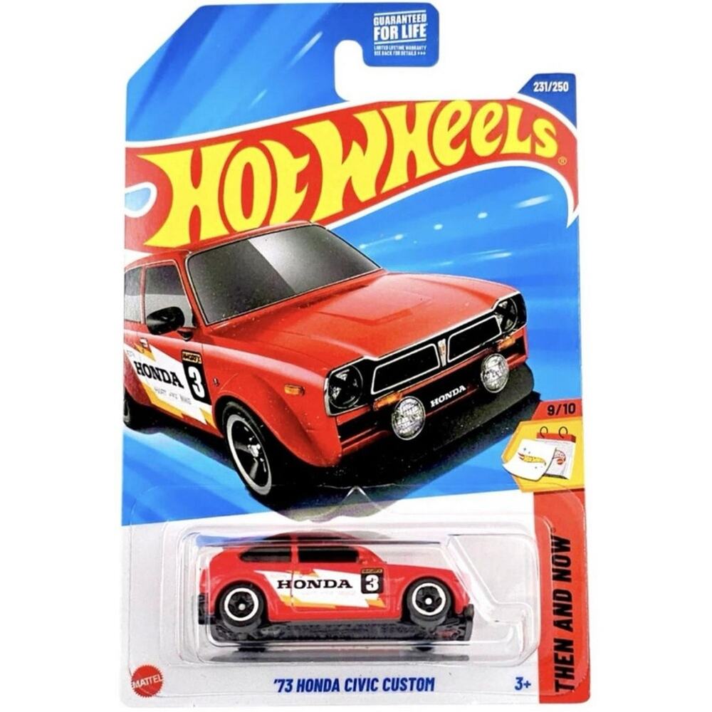 NIB! Hot Wheels 1973 Honda Civic Custom Then and Now New 2025 JBB42 231/250